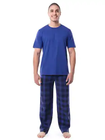 Walmart Fruit of The Loom Men's Short Sleeve T-Shirt and Fleece Pajama Pant Set, Sizes S-5XL offer