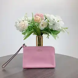 Walmart COACH Corner Zip Wristlet in Tulip, F58032 offer