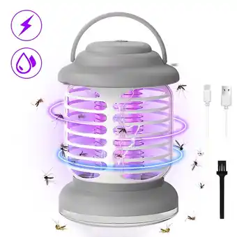 Walmart GPEH Indoor & Outdoor Mosquito Lamp USB Rechargeable with LED Light offer