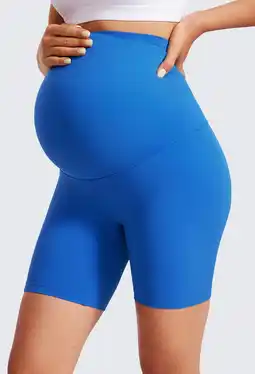 Walmart CRZ YOGA Womens Butterluxe Maternity Biker Shorts Pregnancy Yoga Workout Leggings 6 offer