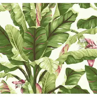 Walmart York Wallcoverings Tropics Banana Leaf Removable Wallpaper offer