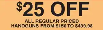 Dunham's Sports HANDGUNS offer
