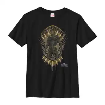 Walmart Boy's Marvel Black Panther 2018 Claw Crest Graphic Tee Black Large offer