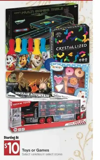 Amigos United Toys Or Games offer