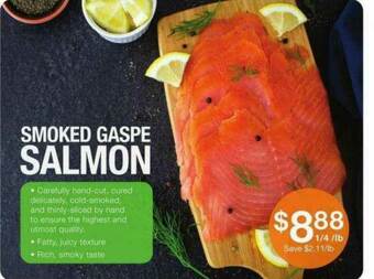 Fairway Store Market Smoked Gaspe Salmon offer