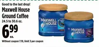 KTA Super Stores Maxwell House Ground Coffee offer