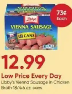 Stater Bros Libby's Vienna Sausage in Chicken Broth offer