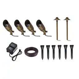 Walmart Aera cast brass landscape lighting full starter pack of 6 kit 1 offer