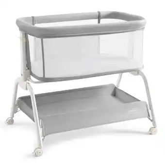 Walmart HARPPA Baby Bassinet Bedside Sleeper, 6 Height Adjustable Baby Bassinet for Infants, Grey offer