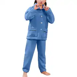 Walmart ShomPort Boys Girls Winter Solid Color Loungewear Long Sleeve Flannel Pajamas Set 2PCS offer