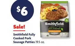 Family Dollar Smithfield Fully Cooked Pork Sausage Patties offer