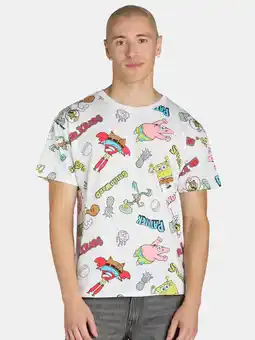 Walmart SpongeBob SquarePants Men's & Big Men's Graphic Print Tee with Short Sleeves, Sizes S-XL offer