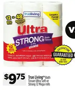 Dollar General True Living Bath Tissue offer