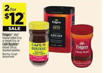 Dollar General Folgers, Café Bustelo offer