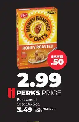 Hy-Vee Post cereal offer