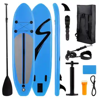Walmart Arlopu 11ft Inflatable Stand Up Paddle Board 6'' Thick with Premium SUP Accessories offer