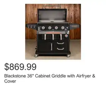 Costco Blackstone 36 Cabinet Griddle with Airfryer & Cover offer
