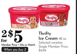 Pavilions Thrifty Ice Cream offer