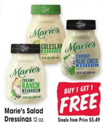 Jewel-Osco Marie's Salad Dressings offer