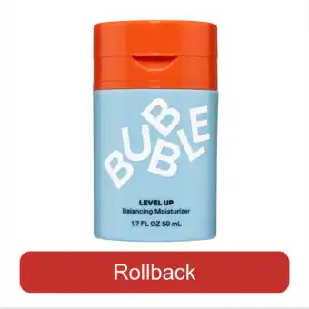 Walmart Bubble Skincare Level Up Gel Face Moisturizer, for Normal to Oily Skin, 1.7 fl oz / 50ml offer