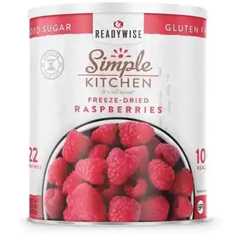 Walmart ReadyWise Freeze-Dried Raspberries, 22 Serving #10 Can offer