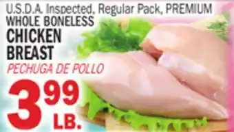 Bravo Supermarkets whole boneless CHICKEN BREAST offer