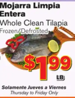 El Super Fresh Whole Clean Tilapia offer