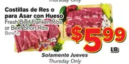 El Super Fresh Fresh Beef Flanken Ribs or Beef Short Ribs offer