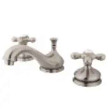 Walmart Kingston Brass KS1168AX 8 in. Widespread Bathroom Faucet, Brushed Nickel offer