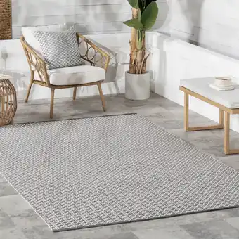 Walmart Home Conservatory Trellis Handwoven Indoor/Outdoor, Beige, 2' 6 x 8' Runner Rug offer