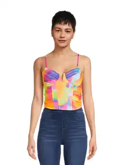 Walmart Madden NYC Women's Juniors Mesh Bra Cup Top offer