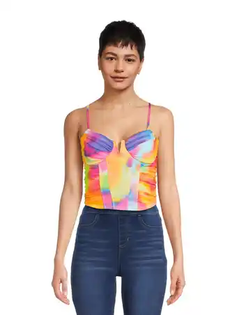 Walmart Madden NYC Women's Juniors Mesh Bra Cup Top offer