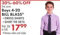 Boscov's Boys 4-20 BILL BLASS offer