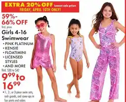 Boscov's Girls 4-16 Swimwear offer
