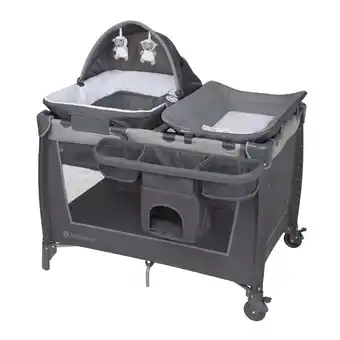 Walmart Baby Trend Simply Smart 2.0 Nursery Center Playard with Bassinet and Travel Bag – Shale Grey offer