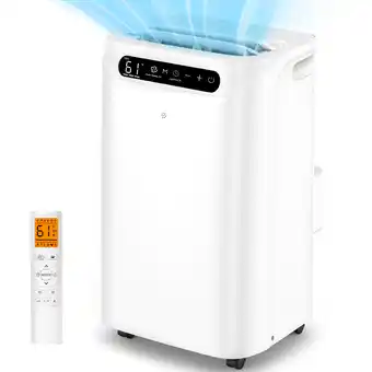 Walmart Fosawd 10000 BTU (14000 BTU ASHRAE) 3-in-1 Portable Air Conditioner for Room up to 700 Sq. Ft offer