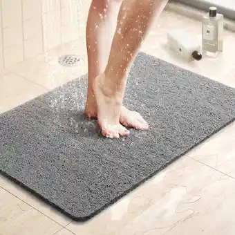 Walmart SUPTREE Shower Mat for Bathtub Showers Stall Anti Slip PVC Loofah Bath Mats for Tub 17x30 offer