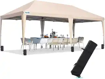 Walmart Quictent 10x20ft Easy Pop up Canopy Tent Instant Outdoor Canopy Shelter Folding Party Tent, White offer