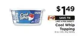 ShopRite Cool Whip topping offer