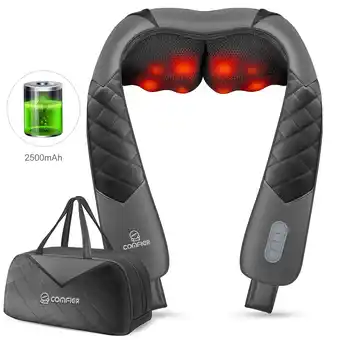 Walmart Cordless Back Neck Massager with Heat, Comfier 4D Shiatsu Shoulder Massage Pillow with Portable Bag offer