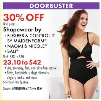 Boscov's Shapewear by offer