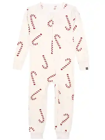 Walmart Modern Moments by Gerber Neutral Super Soft Hacci One-Piece Christmas Pajamas, 0/3 Months - 5T offer