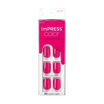 Walmart KISS imPRESS Color Press-On Nails, Orchid Festival, 30 Count offer
