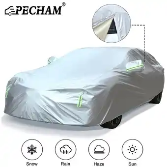 Walmart Pecham SUV Car Cover Waterproof with Side Door Zipper UV Protective Universal Vehicle Cover offer