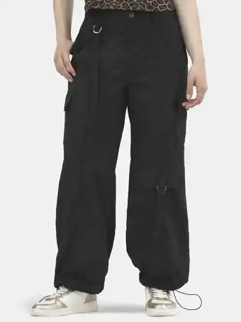 Walmart No Boundaries Nylon Parachute Pants, Women's and Women's Plus offer