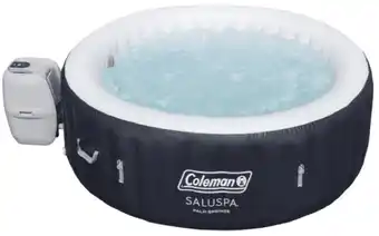 Walmart Coleman SaluSpa Palm Springs AirJet Inflatable Circle Hot Tub Spa 4-6 Person with Pump #P08411 offer