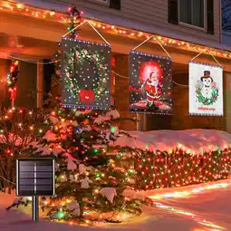 Walmart Fanle 30-Count Solar Powered LED Christmas Indoor Outdoor Wall Lights offer