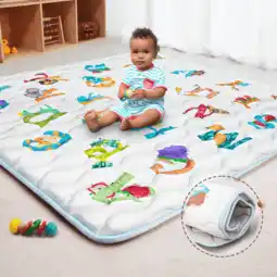 Walmart Beavtaens Baby Play Mat for Floor, Foam 50x50 Playpen Mat, Thickened & Non-Slip, for Ages 0-4 offer