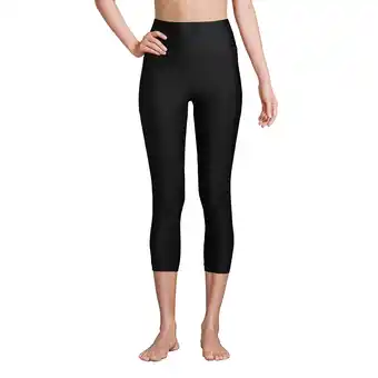 Walmart Lands' End Women's High Waisted Modest Swim Leggings with UPF 50 Sun Protection offer