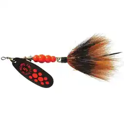 Walmart Mepps Black Fury Dressed Size 5 - 1/2 oz Flourescent Red Dot offer